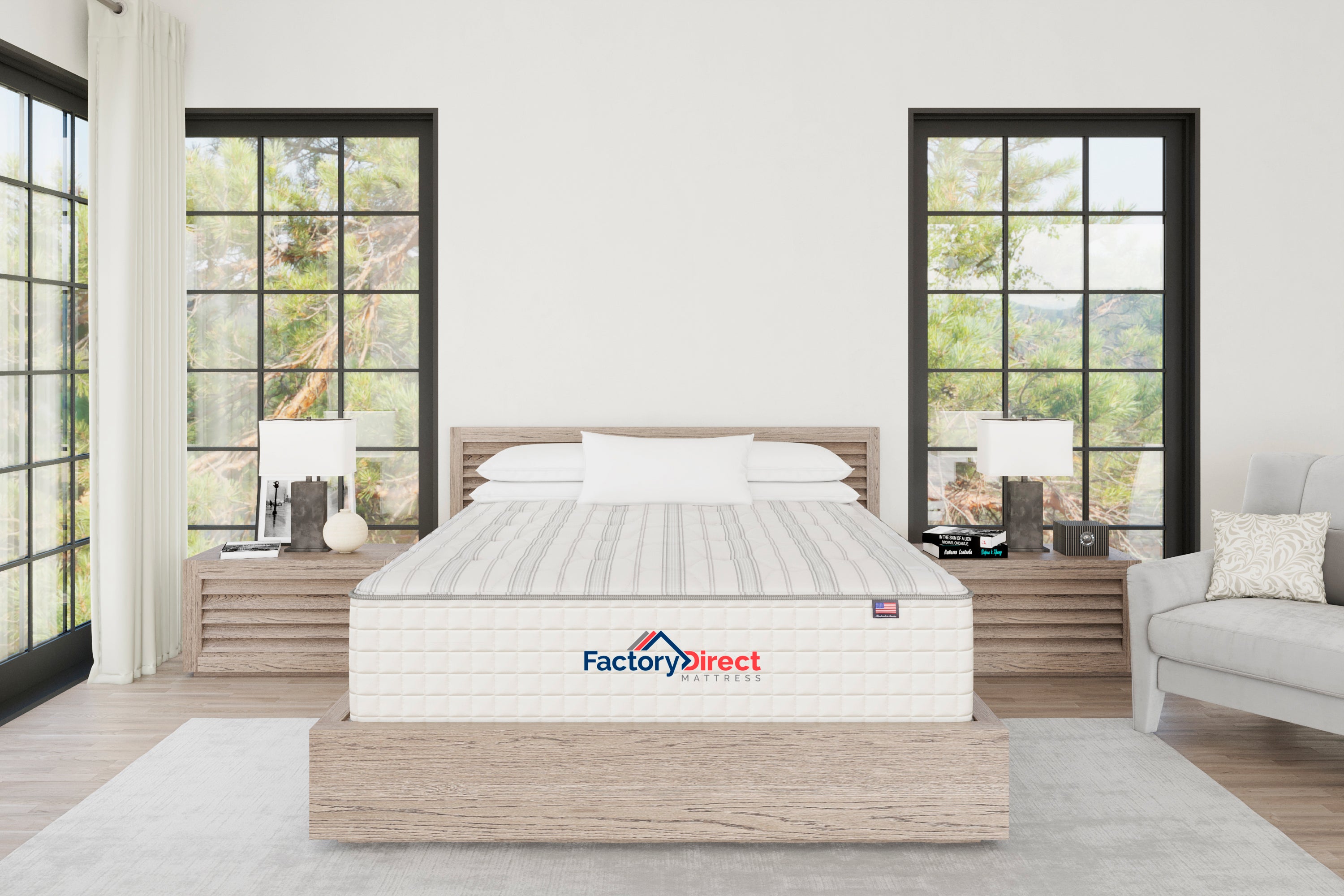 CLEARANCE QUEEN- 9200 Plush Mattress by Factory Direct Mattress
