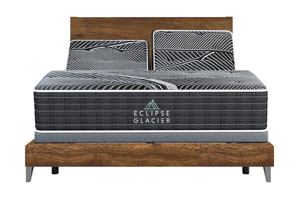 Front View of Black Ice Hybrid- LN Series Plush Mattress by Eclipse